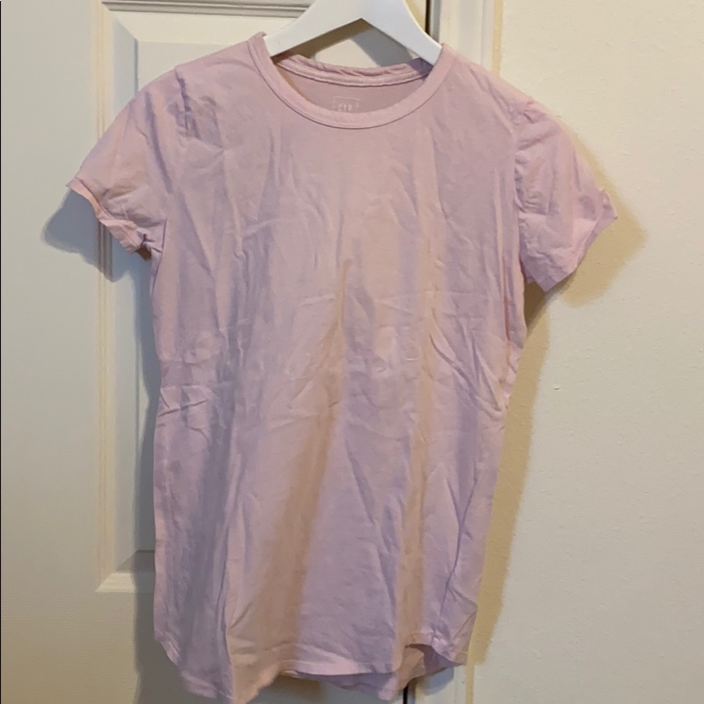 Pink short sleeve shirt